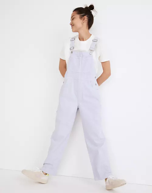 Denim Oversized Carpenter Overalls: Garment-Dyed Edition | Madewell