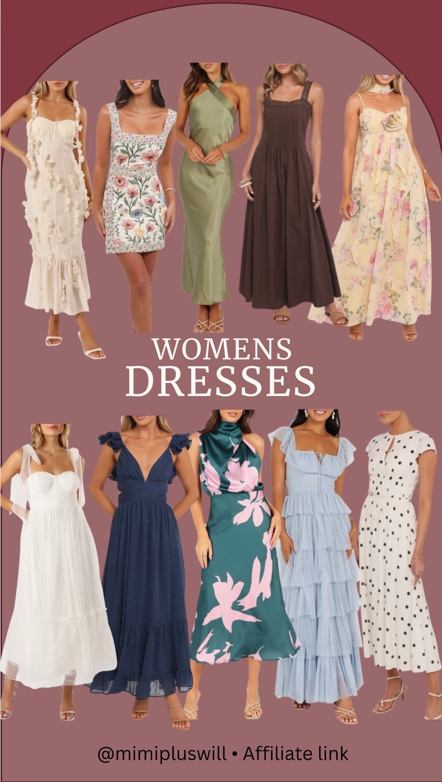 Women’s spring dresses for weddings events or vacation!

Wedding guest dress | bride | Easter dress | spring | event dress 
Follow @mimipluswill for more!

#LTKSeasonal #LTKWedding #LTKSaleAlert