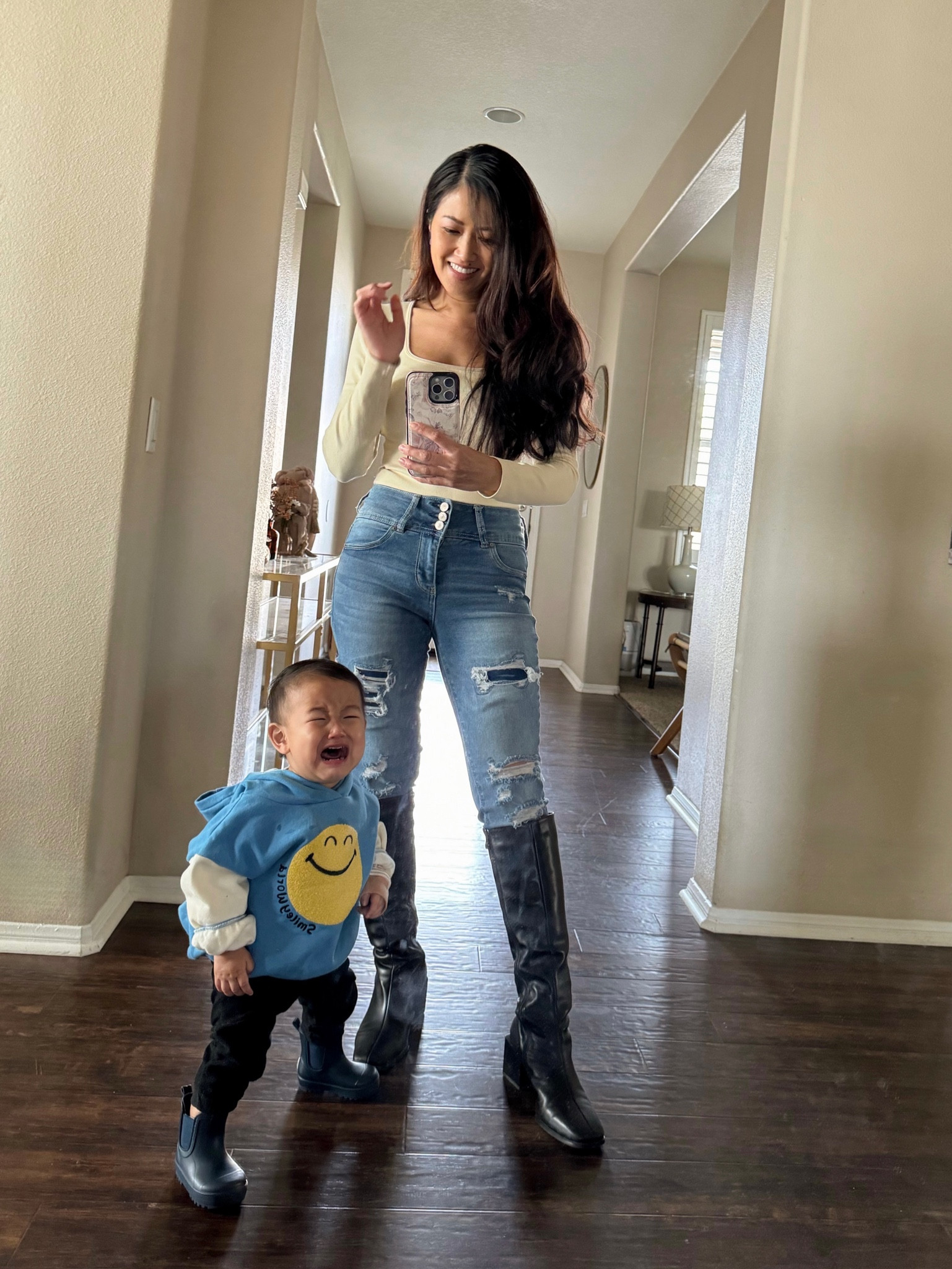 Someone was not in the mood 😂❤️

#LTKbeauty #LTKstyletip #LTKshoecrush