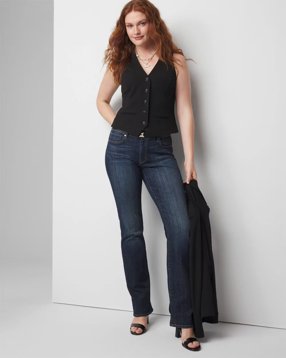 Curvy Mid-Rise Everyday Soft Denim™ Bootcut Jeans | White House Black Market