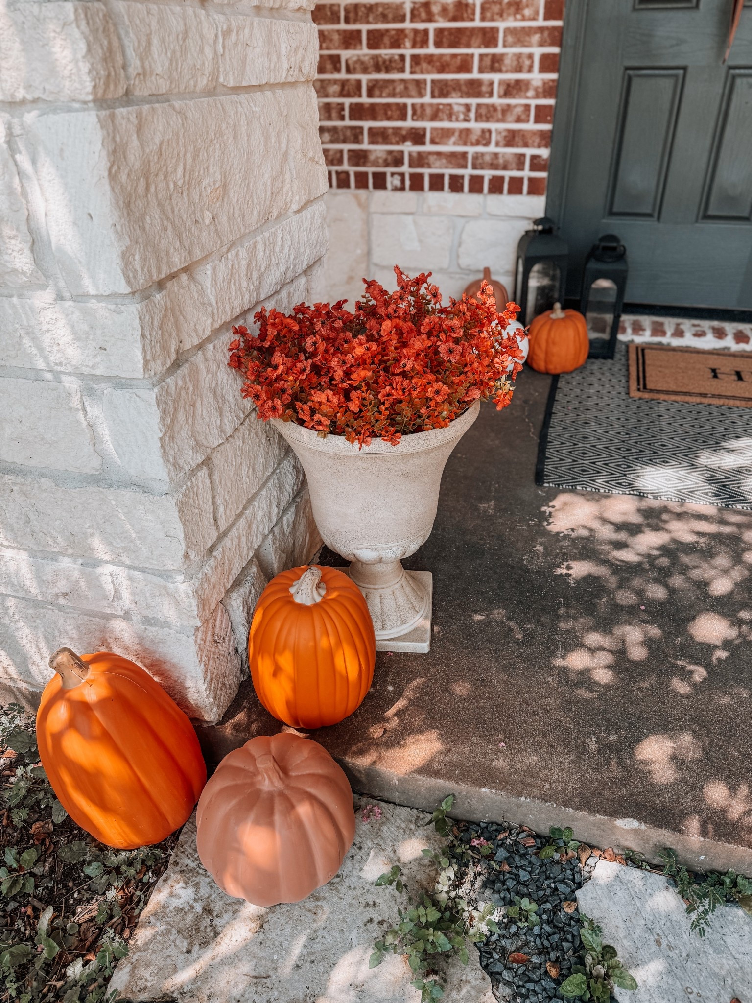 Amazon planter and fake florals 