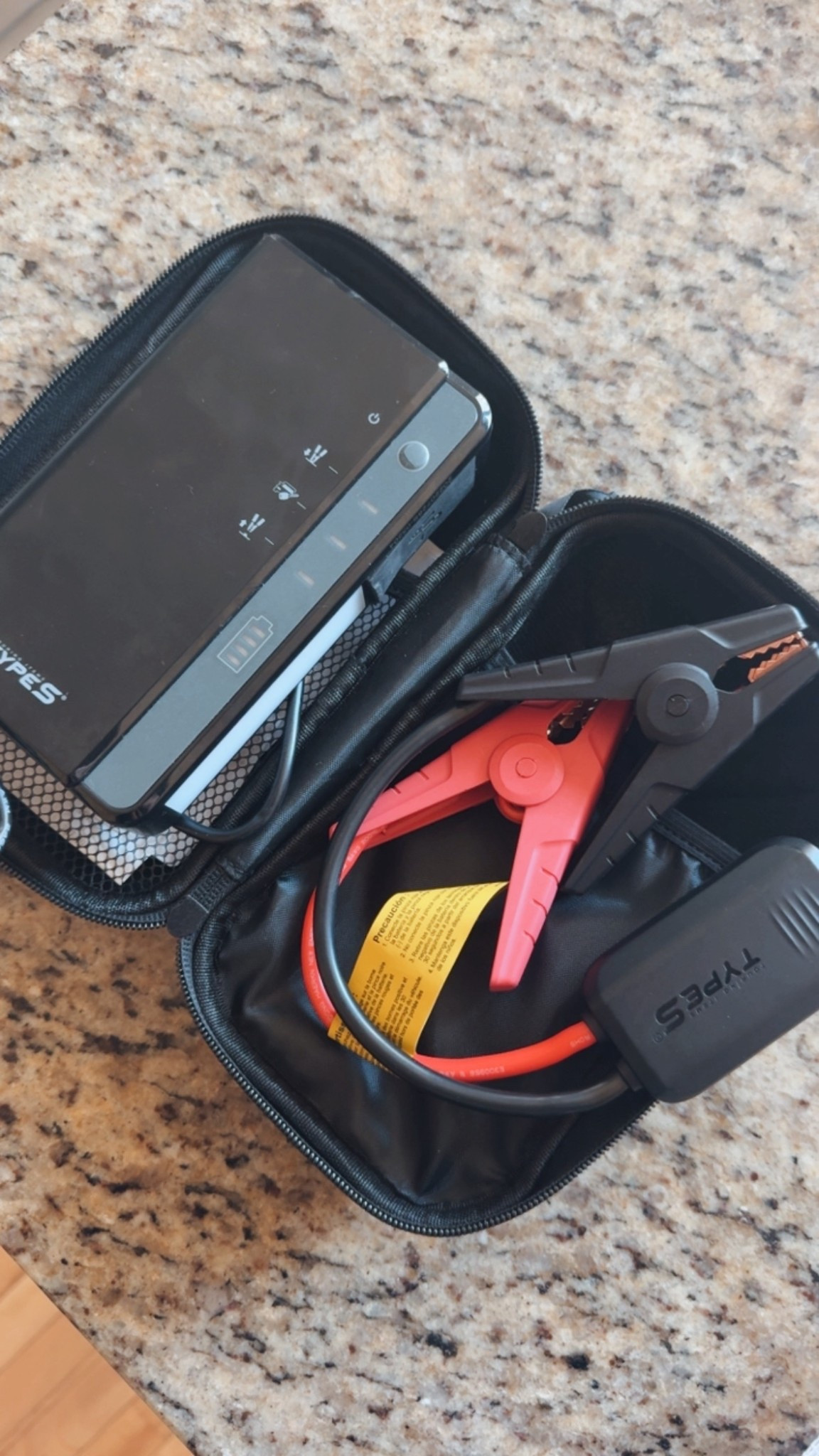 Just a reminder to keep a *charged* battery jumper in your car 🙃