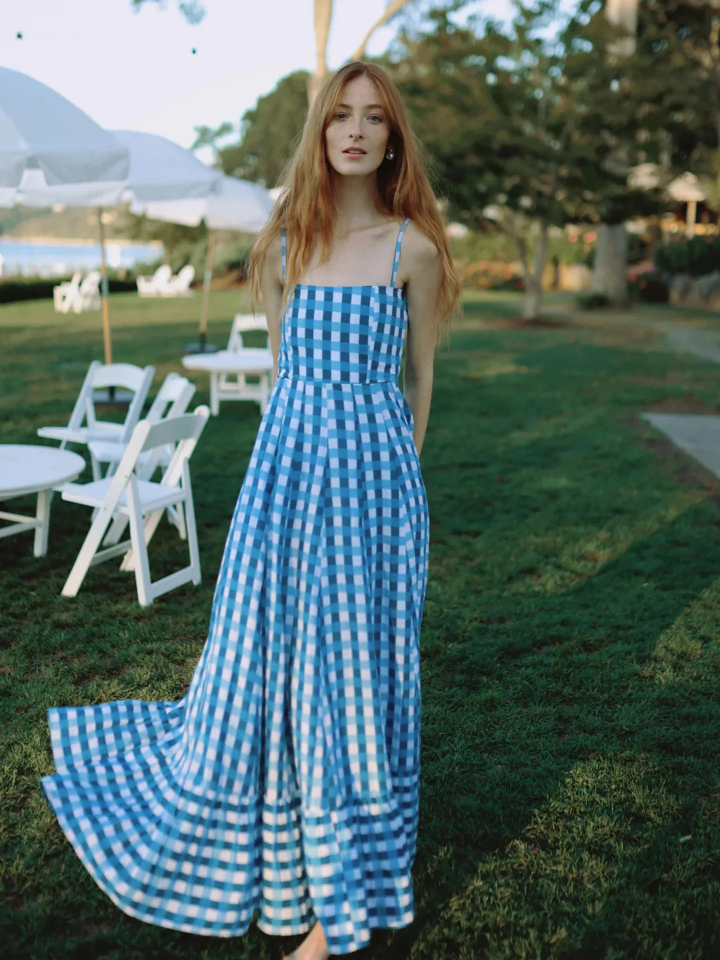 Allegra Dress in Cape Gingham | Beau & Ro