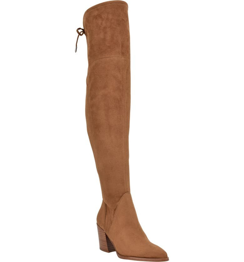 Comara OTK Boot, Winter Style, Brown Coated Denim, Winter Date Night, Winter Date Night Outfits | Nordstrom