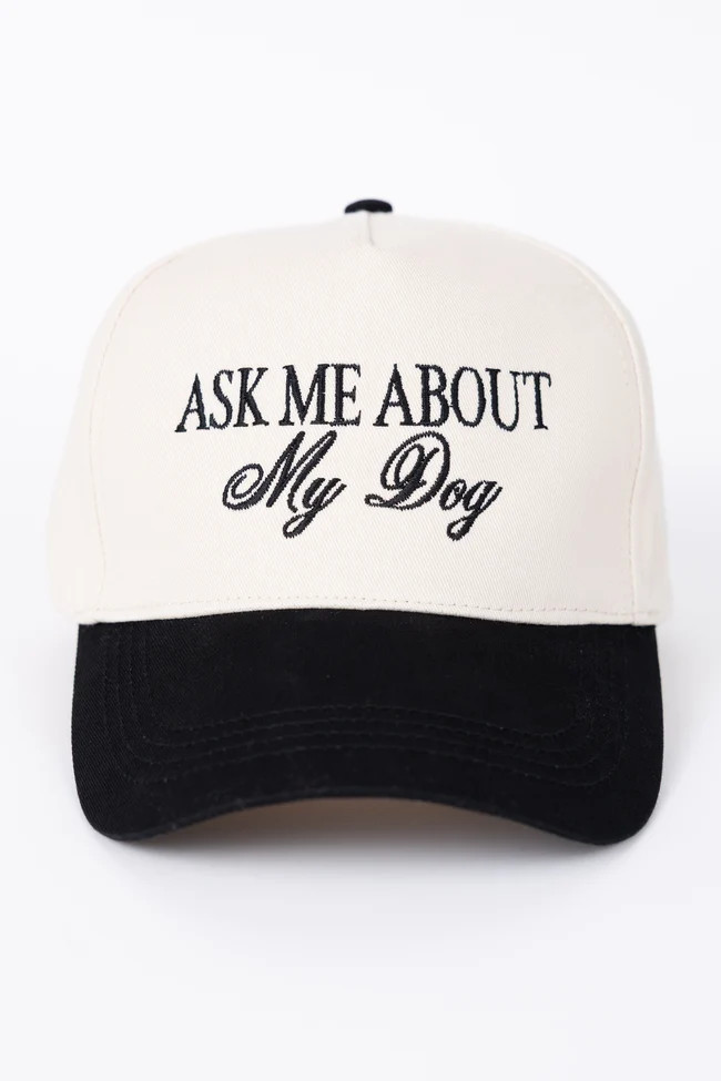 Ask Me About My Dog Black Trucker Hat | Zulily