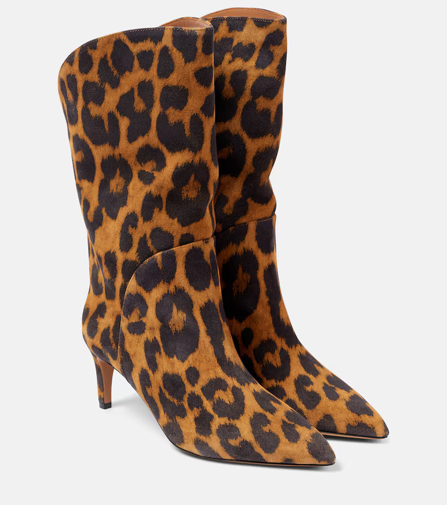 Paris Texas Gaia 60 leopard-print suede boots | Mytheresa (INTL)