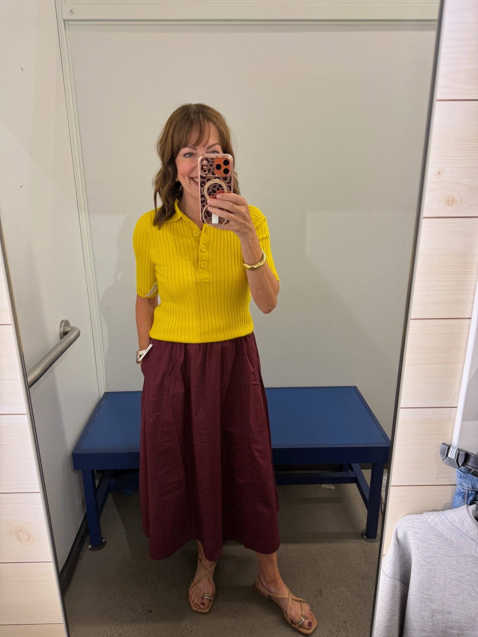New for fall from Old Navy! Loving this burgundy skirt and mustard top!

#LTKOver40 #LTKSeasonal #LTKgrwm