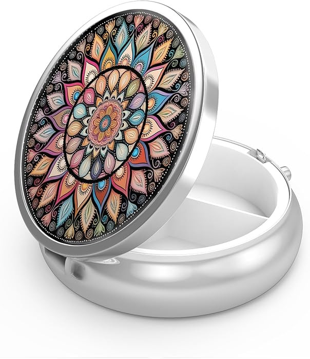 Pill Box 3 Compartment Small Pill Case,Portable for Pocket or Purse Pill Organizer Pill Container... | Amazon (US)