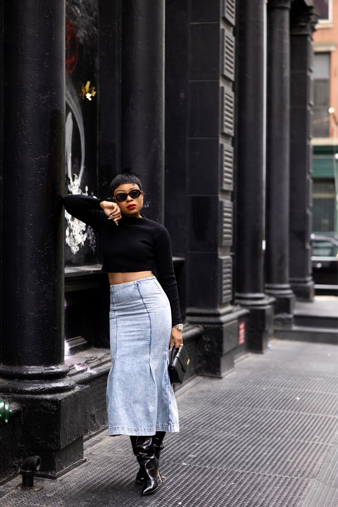 Spring transition: Here’s how to style denim skirt trend for spring.

#denimskirt
#midiskirt
#croptop
#boots



#LTKshoecrush #LTKSeasonal #LTKstyletip