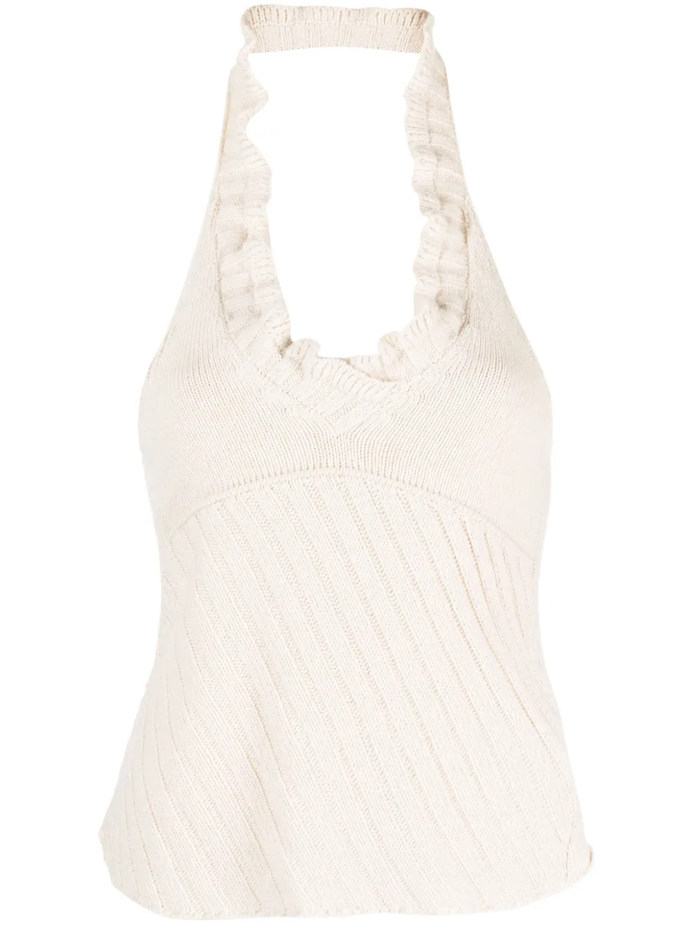 Gimaguas Knitted Halterneck Top - Farfetch | Farfetch Global
