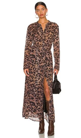 Bella Dahl Maxi Shirt Dress in Brown. - size S (also in L, M, XS) | Revolve Clothing (Global)