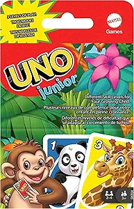 Mattel Games UNO Junior Card Game with 45 Cards, Gift for Kids 3 Years Old & Up | Amazon (US)