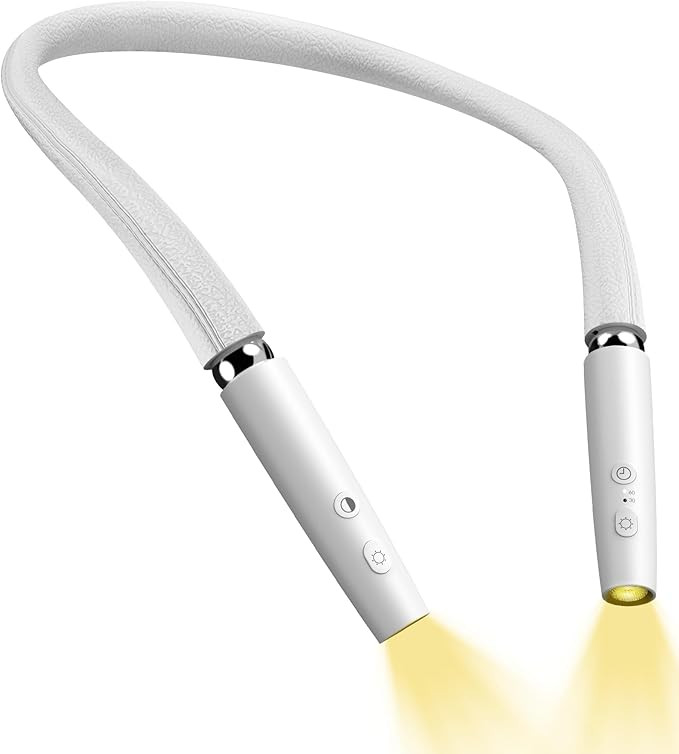 Neck Reading Light, Book Light for Reading in Bed [Steering Shafts Adjustment], Bendable Silicone... | Amazon (US)
