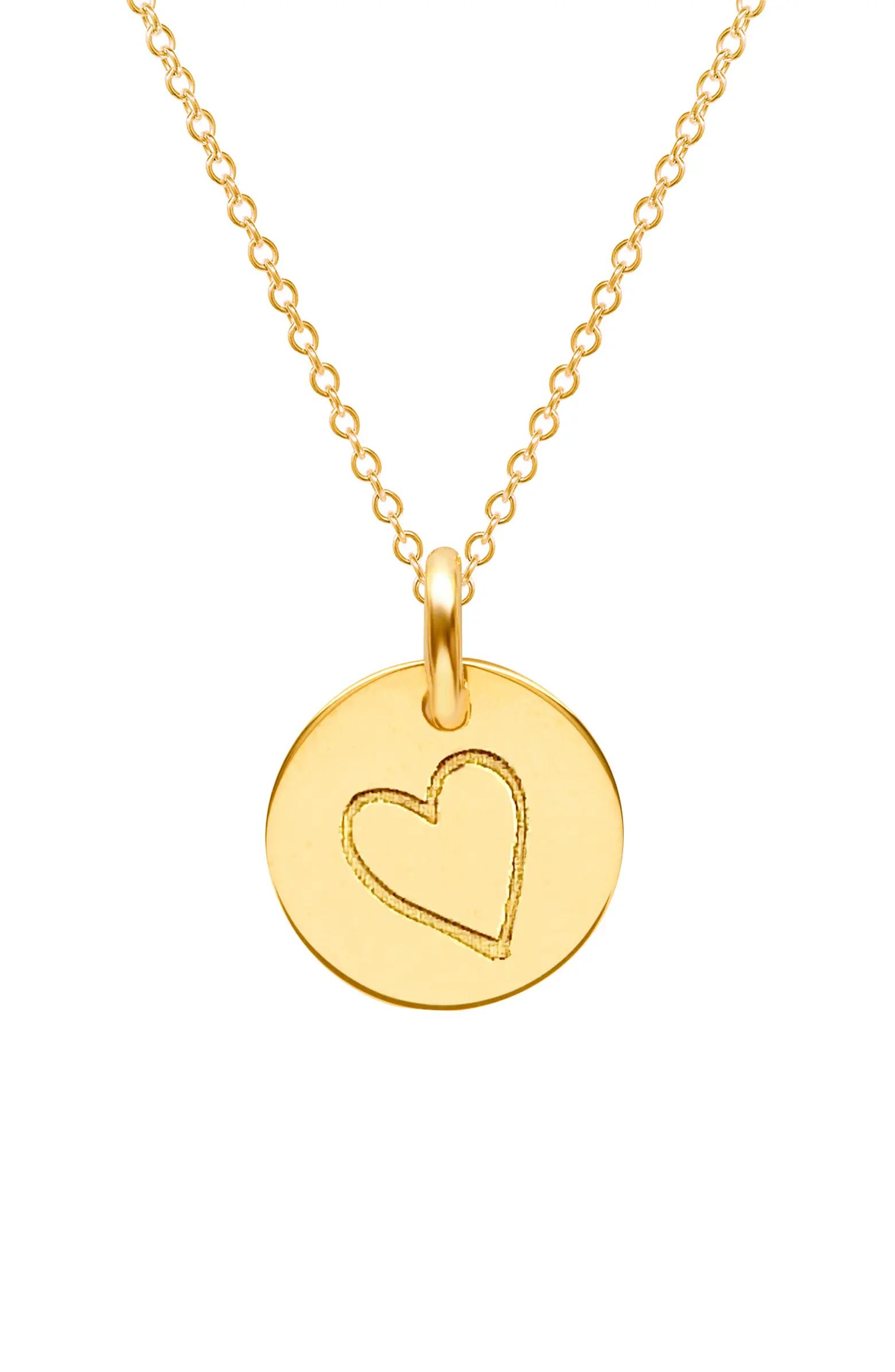 Tiny Tags Perfectly Imperfect Heart Pendant Necklace | Nordstrom | Nordstrom