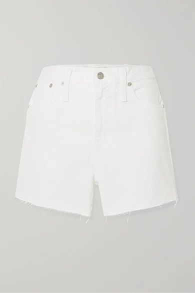 The Perfect Vintage frayed denim shorts | NET-A-PORTER (UK & EU)