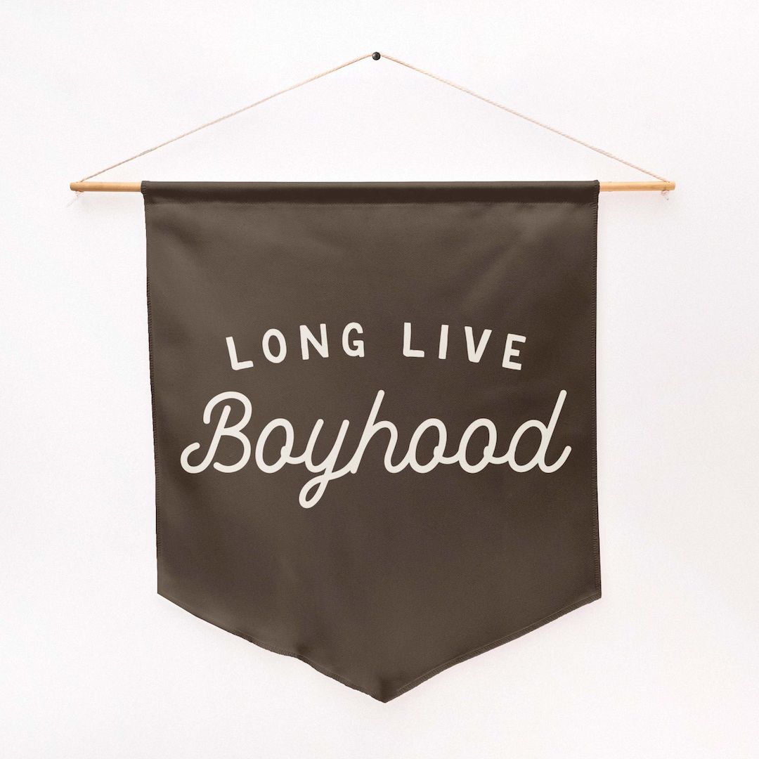 Long Live Boyhood Pennant Style Banner | Pennant Flag Wall Art Banner, Kids Room Decor, Nursery o... | Etsy (US)