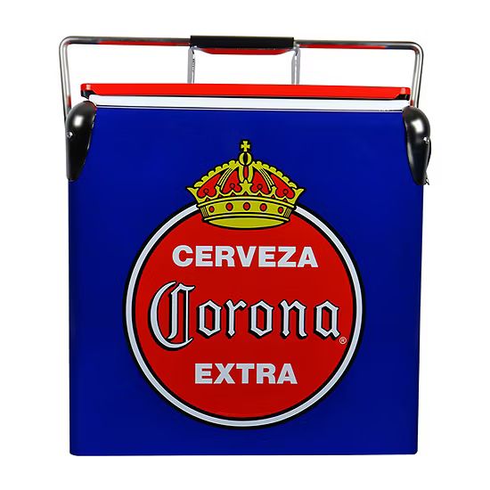 Corona Retro Ice Chest Cooler with Bottle Opener 13L (14 qt)- Blue and Red | JCPenney
