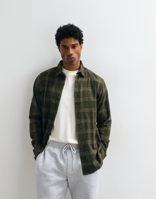 JJ Rebel checked shirt in green | ASOS (Global)