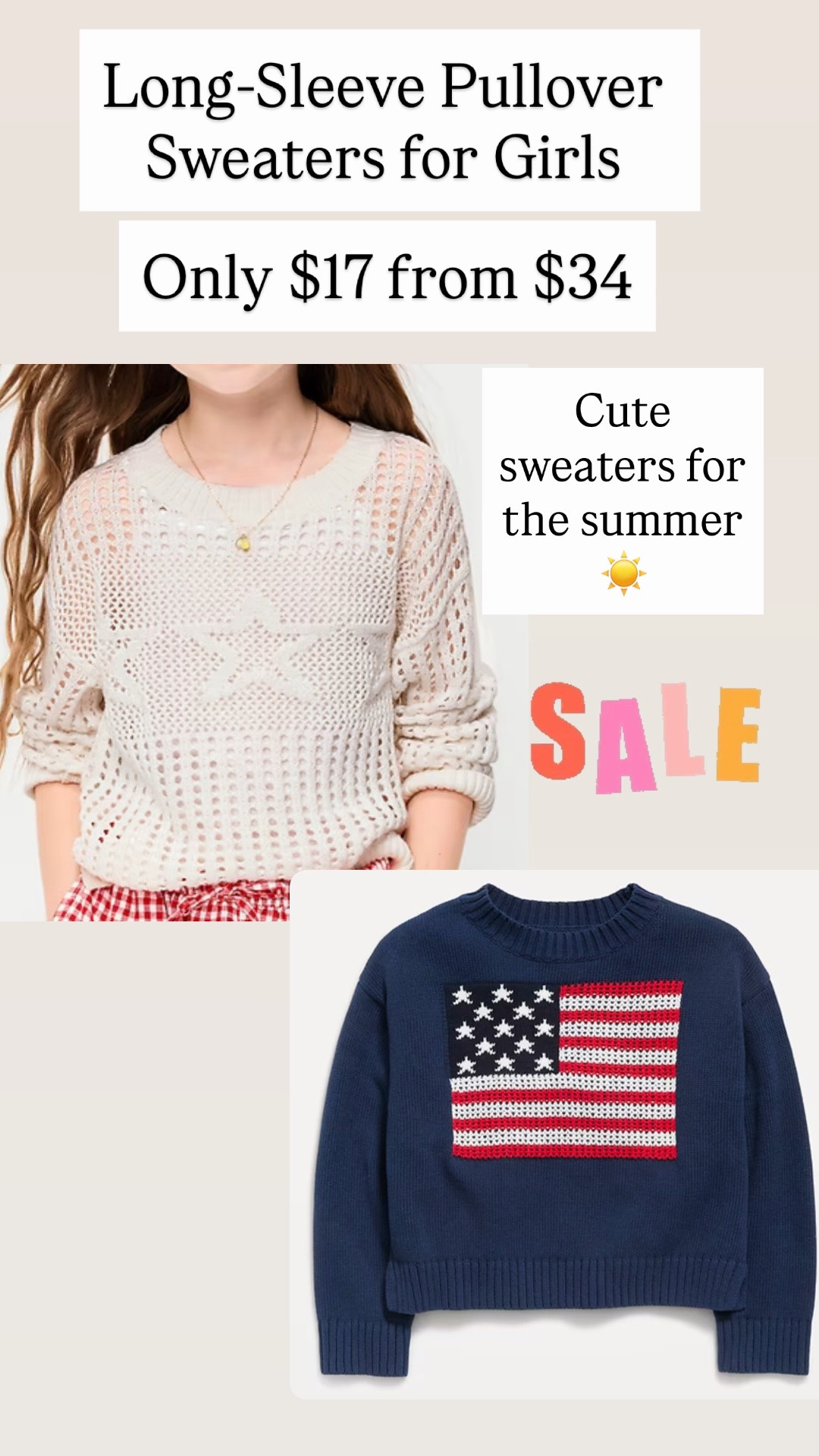 Cute summer sweaters for girls are $17!!

#LTKootd #LTKKids #LTKSaleAlert