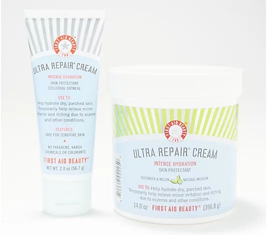 First Aid Beauty Super-Size & Travel Ultra Repair Cream | QVC