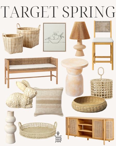 Target is FULL of the cutest Spring finds! Target home, spring home, spring decor, neutral home, Easter, living room, console, tv stand, home decor, spring finds, storage baskets, counter stool, vase, pillow, side table

#LTKhome #LTKstyletip #LTKSeasonal