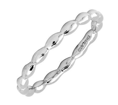 Simply Stacks Sterling Silver 2.25mm Rice Ring — QVC.com | QVC
