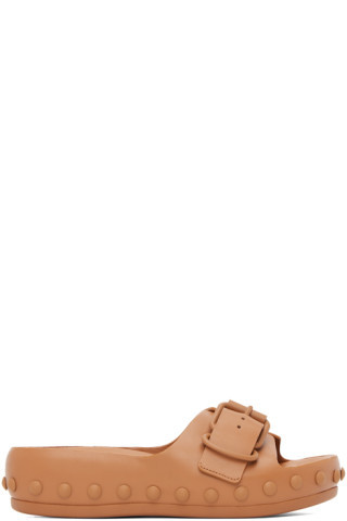 Tan Natacha Ramsay Levi Edition Studded One Sandal | SSENSE