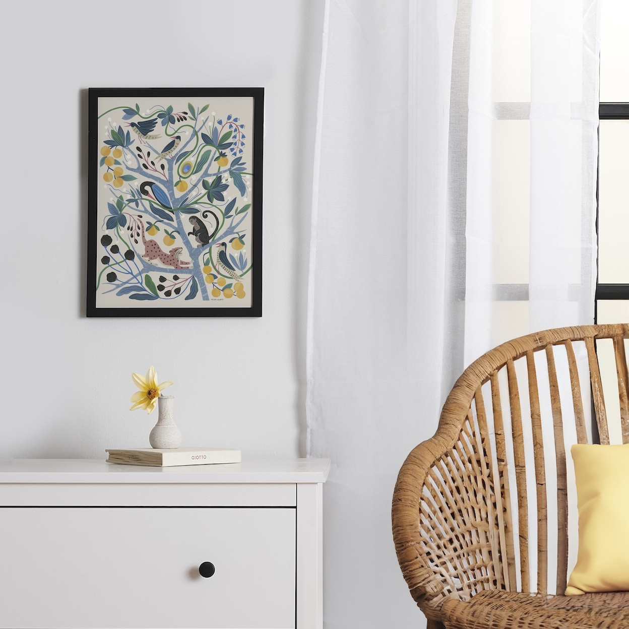 Botanical Menagerie Framed Poster by Megan Galante | Society6 | Society6