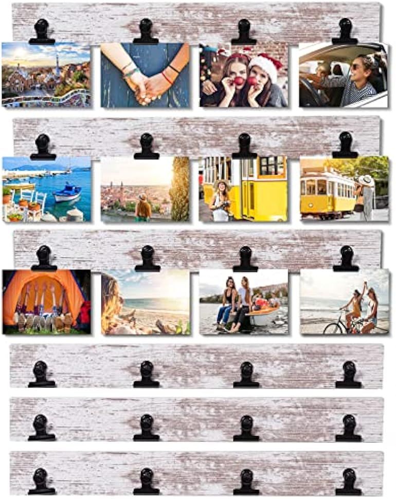 Aiyome Picture Frame With 24 Clips ,Large Size Collage Photo Frames, Hanging Wall Decor Frame, Or... | Amazon (US)