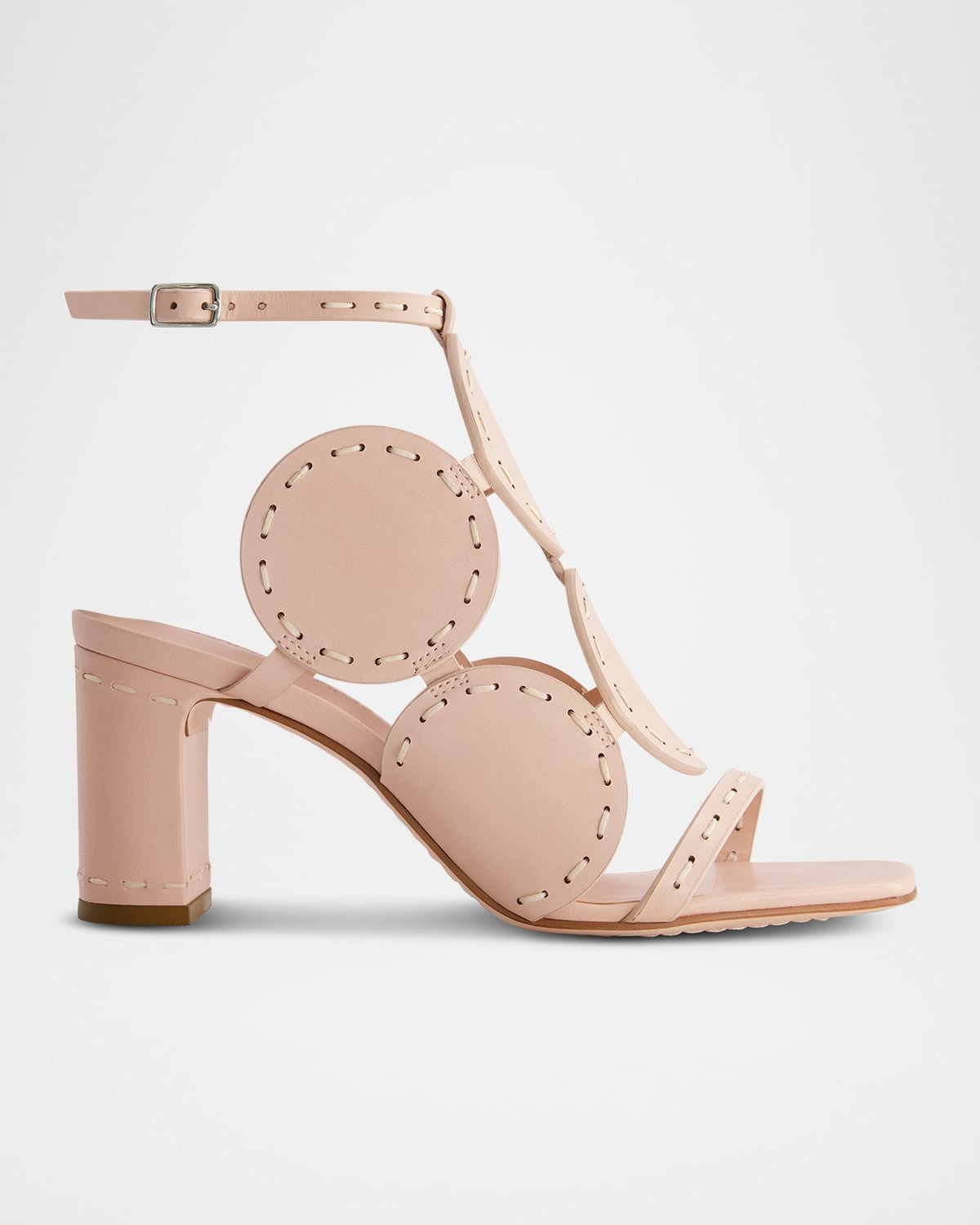 New Moon Circle Leather Sandals | Neiman Marcus
