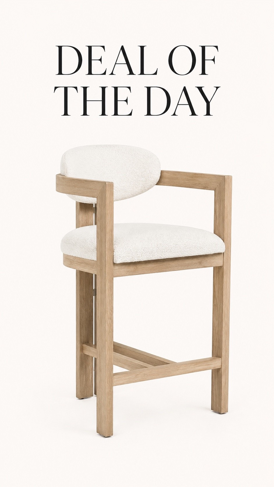 Modern Organic Bouclé Counter Stool

One of the best designer-inspired counter stool deals I’ve found. The light oak wood frame and ivory bouclé upholstery create the perfect modern organic look for kitchen islands, breakfast bars, and neutral homes. If you love RH-inspired furniture without the luxury price tag, this is a beautiful option.

#LTKHome #LTKSaleAlert