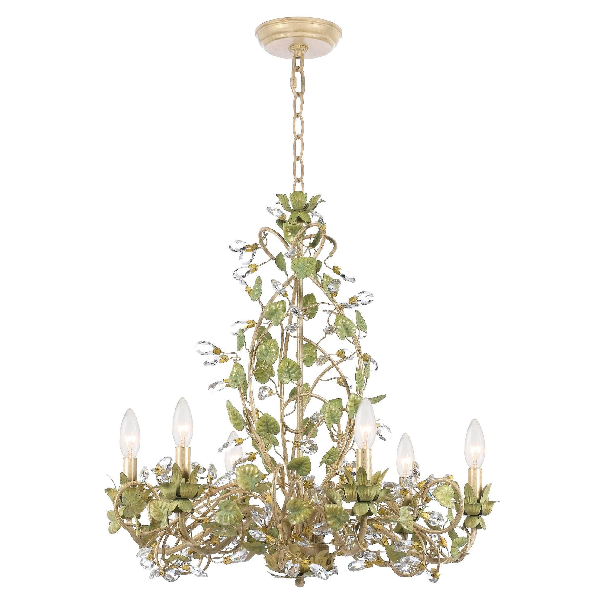Josie 25 Inch 6 Light Chandelier by Crystorama | 1800 Lighting