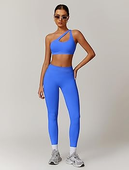 ABOCIW Women Workout Sets Seamless High Waist Scrunch Butt Lifting Gym Leggings Cutout One Should... | Amazon (US)