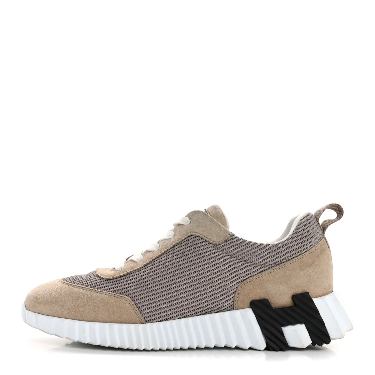 Air Mesh Suede Goatskin Bouncing Sneakers 38 Beige Camel | FASHIONPHILE (US)