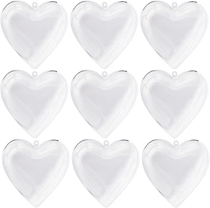 UNIQLED Clear Plastic Fillable DIY Craft Ball Christmas Ornament Valentine Hoilday Decor - Pack of 1 | Amazon (US)