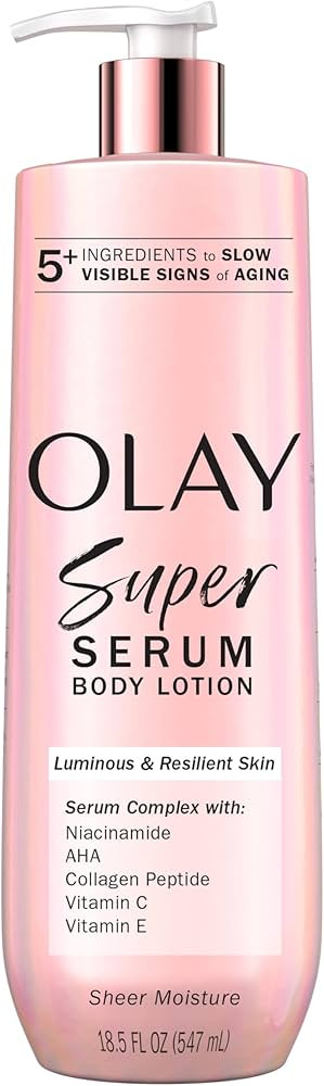Olay Super Serum Hand & Body Lotion for Dry Skin, 24hr Long Lasting Hydration, 5+ Ingredient Seru... | Amazon (US)
