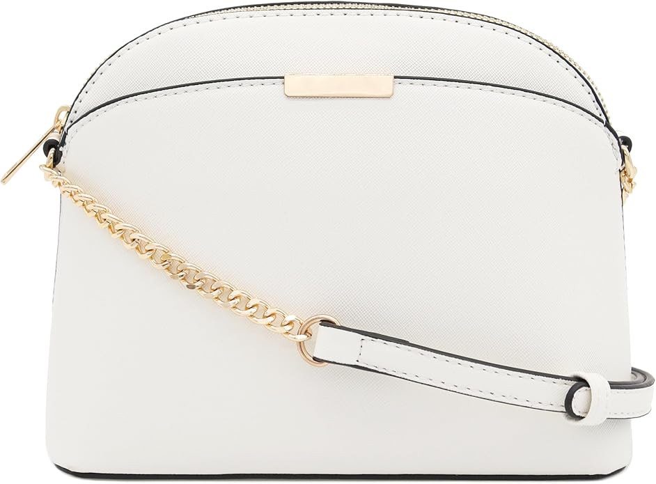 Saffiano Small Dome Crossbody bag with Chain Strap | Amazon (US)