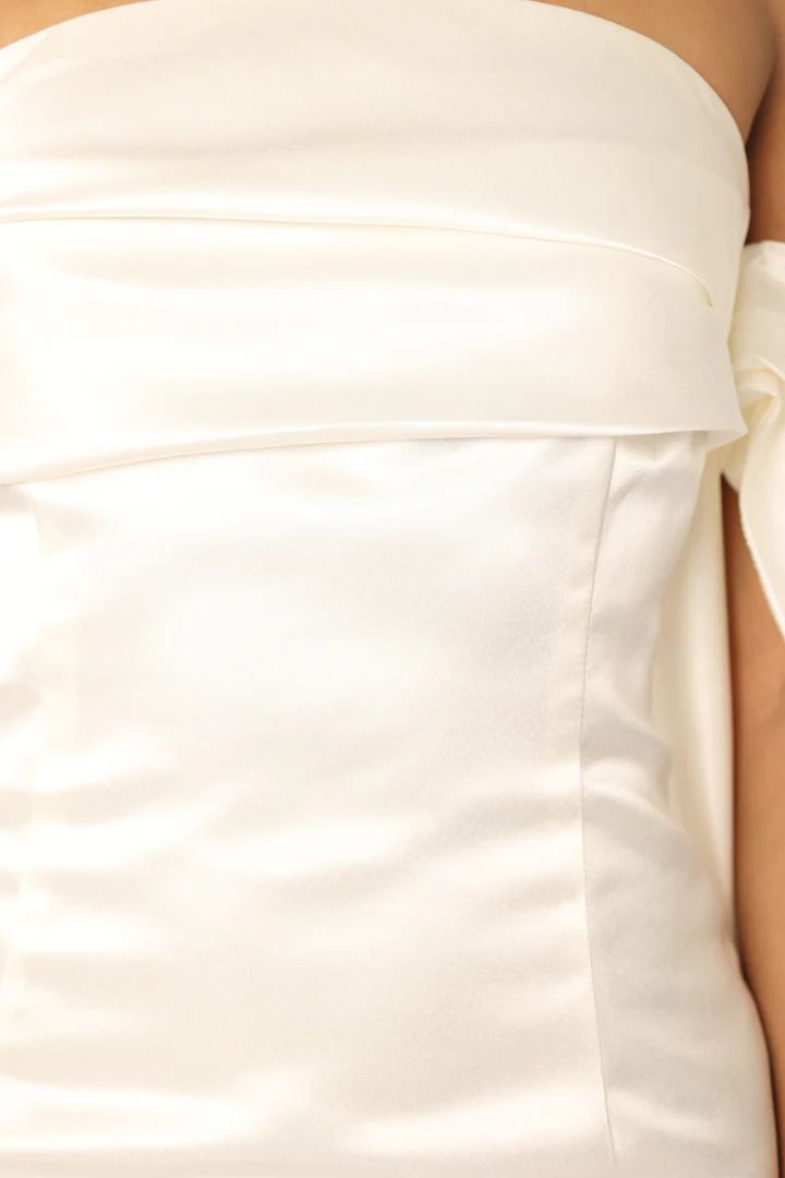 Nisha Strapless Mini Dress - White | Petal & Pup (US)