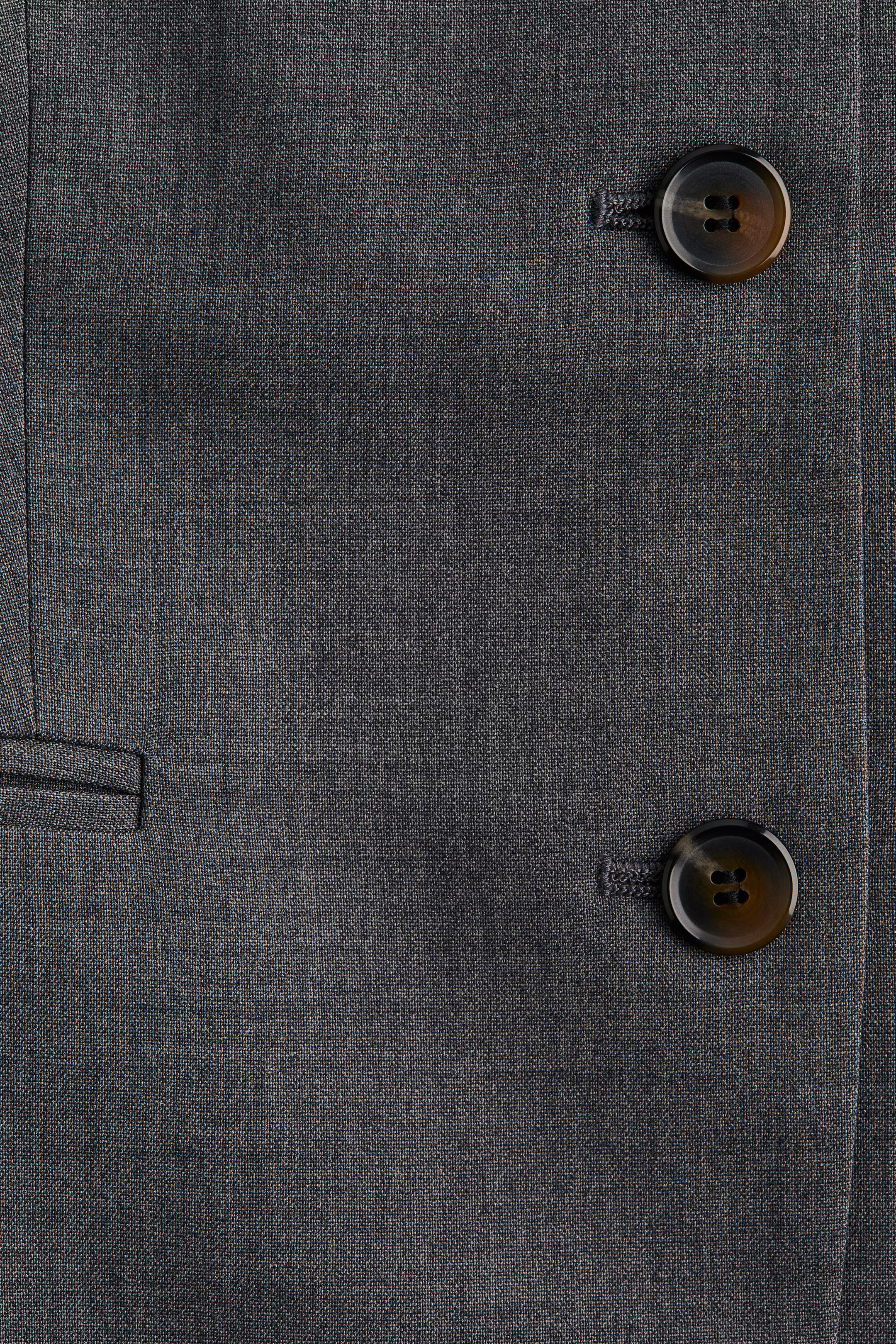 Long blazer - Grey marl - Ladies | H&M GB | H&M (UK, MY, IN, SG, PH, TW, HK)