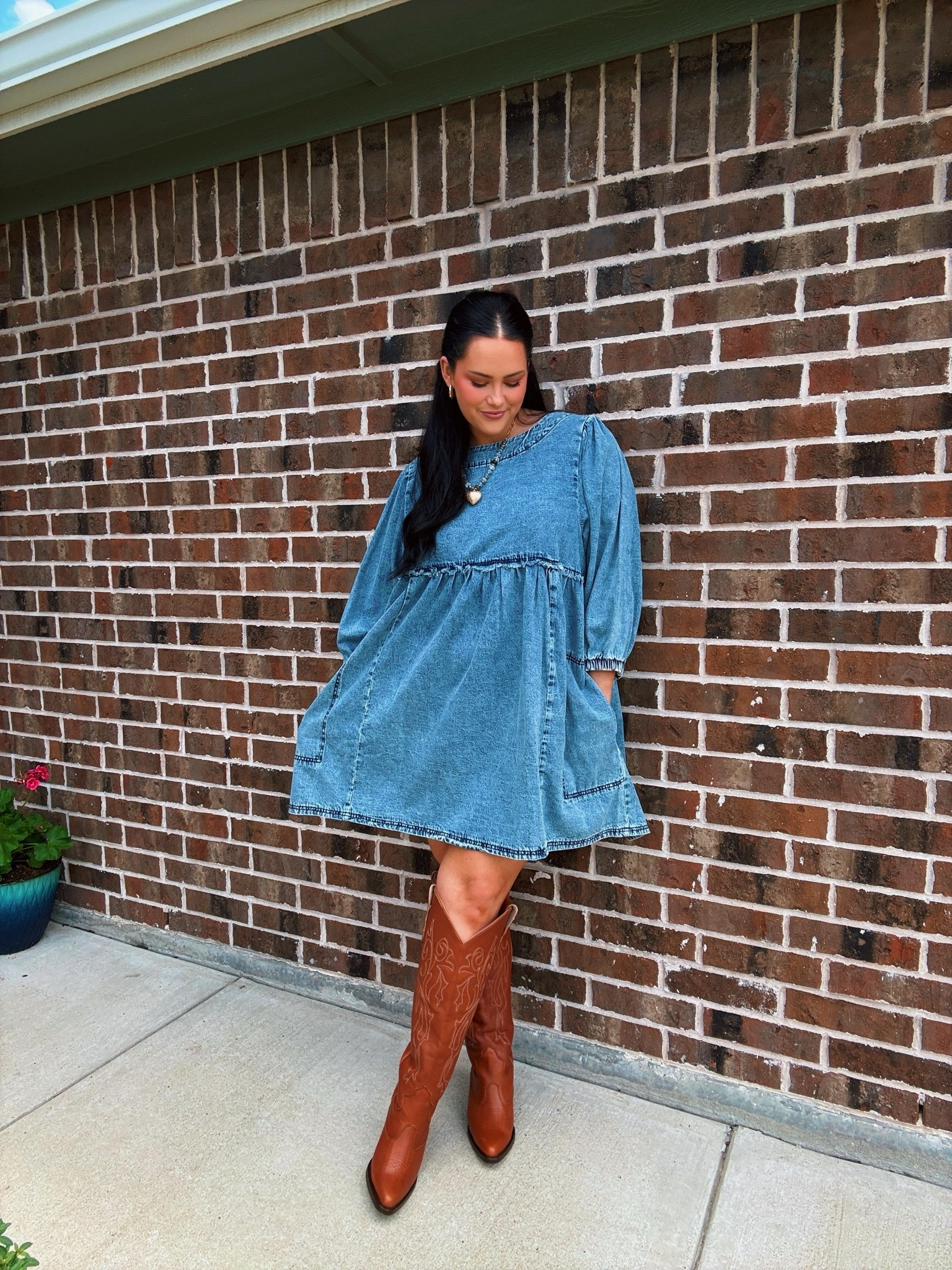 Real leather wide calf cowgirl boots!