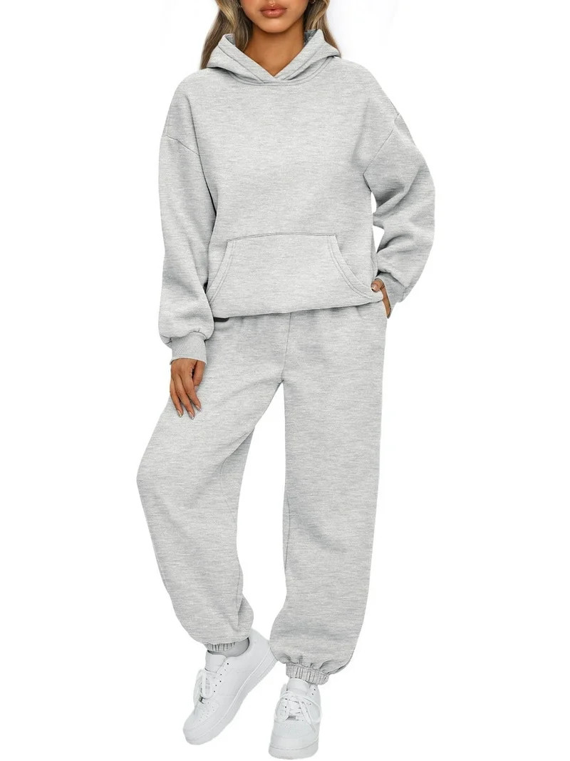 SUNBS Women 2 Piece Outfit Matching Lounge Sets Workout Sweat Suits Sweatpants Hoodies Clothes - ... | Walmart (US)