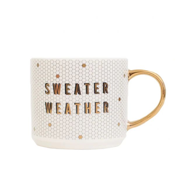 Sweater Weather Tile Coffee Mug | Waiting On Martha