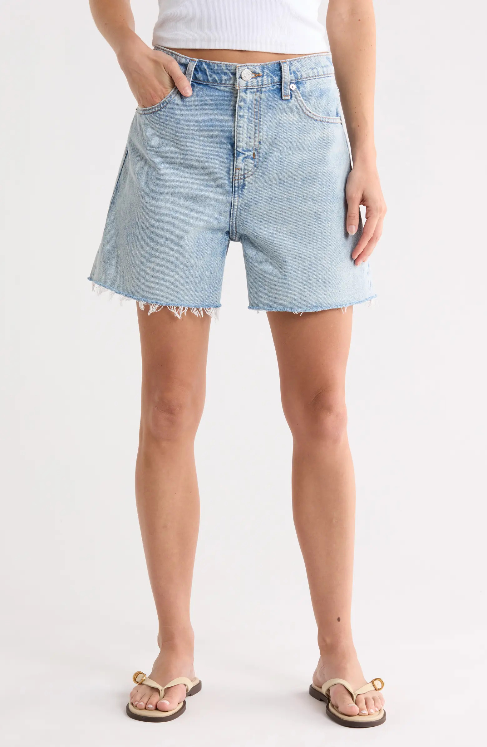FRAME The Easy Fray Hem Denim Shorts | Nordstromrack | Nordstrom Rack