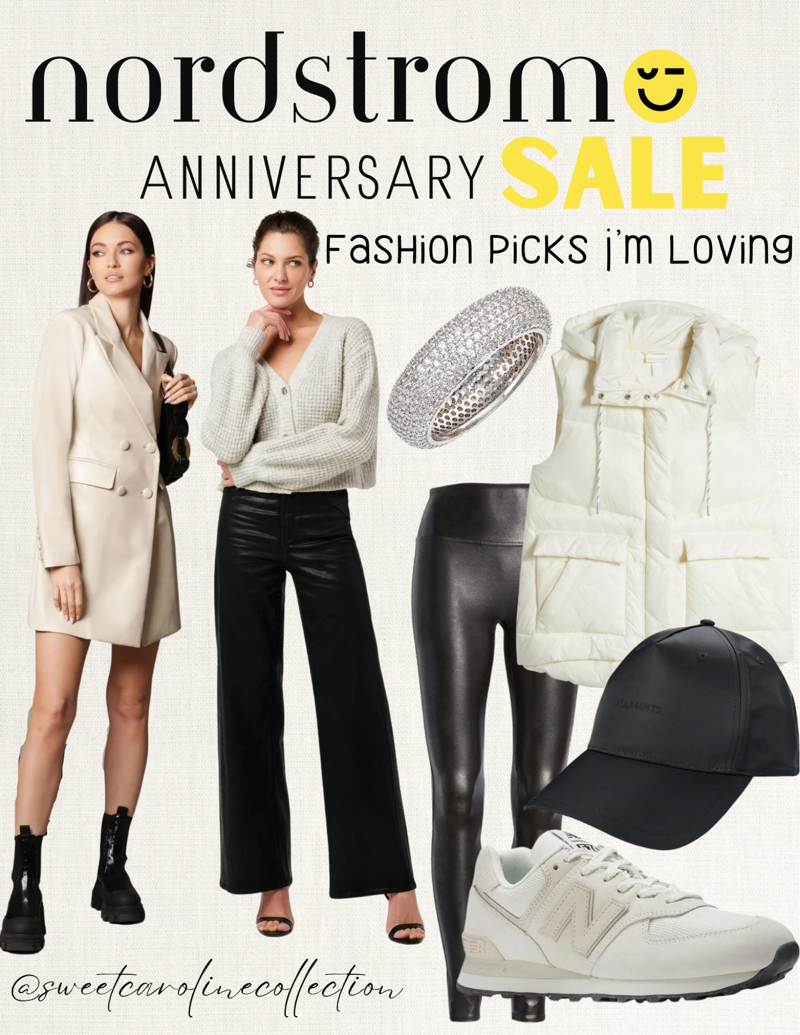Nordstrom Anniversary Sale - Fashion picks I’m loving 

Nordstrom, sale, anniversary sale, accessories, jeans, denim, mother, Levi’s, pants, sorel, cloudswift, topshop, black pants, madewell, ultraboost, sneakers, tennis shoes, adidas, new balance, Nike, hoka, on cloud, active, running shoe, fall fashion, boots, knee high boots, heeled boots, schutz, Marc fisher, All Saints, shoes, leggings, vest, ring, dress, blazer, flats, mules, loafers, Steve Madden, workwear, Marc fisher, Franco Sarto, Cole haan, Lisa Vicky, open edit, linea paolo, BCBG, hat, earrings, ring, necklace, jewelry, sunglasses, purse, bag, watch, Kate spade, Gucci, Tom ford, tissot, Burberry, Michele, lele sadoughi, rag & bone, makeup, osea, necessaire, body wash, eye makeup, mascara, nars, supergoop, sunscreen, hair oil, moroccanoil, Donna Karan New York, olaplex, shampoo, conditioner, too faced, Drybar, Elemis, cleansing balm, the ordinary, dr. Dennis, T3, hair dryer, Dyson airwrap, setting spray, Mac, st. Tropez, self tanner, face wash, maison margiela, lotion, Burberry, YSL beauty, Sunday Riley, Tom ford, Chloe, Tula, U beauty, Drybar, Armani, beauty, skincare, charlotte tilbury, lancome, my way, perfume, fragrance, replica, beach walk, lip gloss, lip kit, facial serum, Laura mercier, the ordinary, brow serum, deodorant, setting spray, Dior, brush set, robe, home, kitchen, suitcase, travel, candle, hydro flask, beis, voluspa, Ugg, diptyque, Viking, vacay, vacation, travel bag, Jo Malone London, fellow, ice bucket, matouk, moccamaster, down comforter, sheets, duvet, bedding, bedroom, blanket, cake stand, Crosley, purse, diffuser, fragrance, pot and pan set, tea pot, tea kettle, nest, electric tea kettle, candle set, luxe, barefoot dreams, slippers, candle, fuzzy socks, Ugg, pajama, pajama set, pjs, blanket, cozy, style, fashion, lounge set, home, bathroom, must have, best seller, top seller, bedroom, under 400, under 300, under 200, under 100, under 50, sweet Caroline collection

#LTKsalealert #LTKunder100 #LTKxNSale