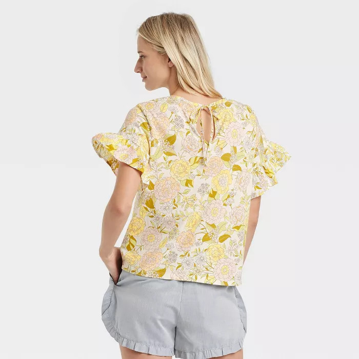 Women's Ruffle Short Sleeve Blouse - Who What Wear™ | Target