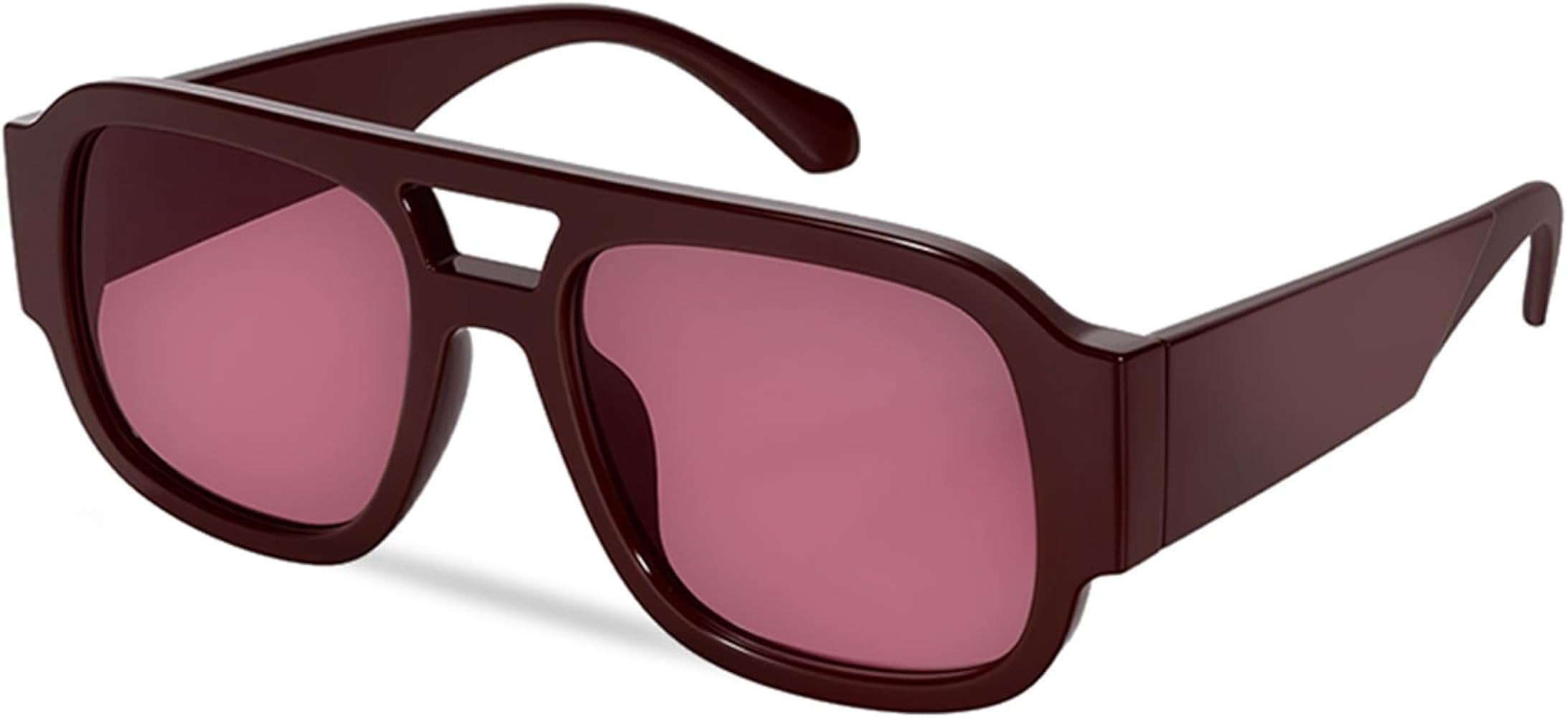 milramtob Oversized Square Aviator Sunglasses for Women Men Retro 70s Glasses Chunky Sun Shades C... | Amazon (US)