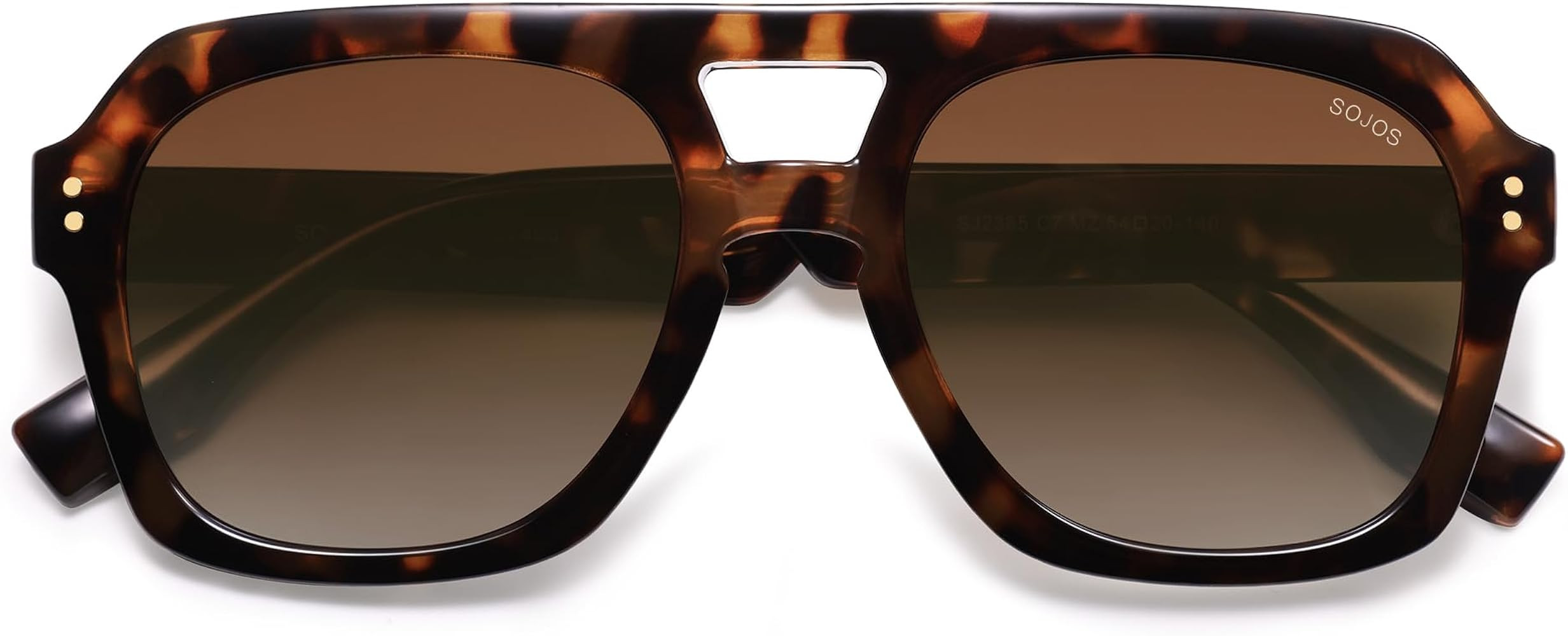 SOJOS Retro Thick Polarized Aviator Sunglasses for Women Men, Large Trendy Bold Square Pilot Shad... | Amazon (US)