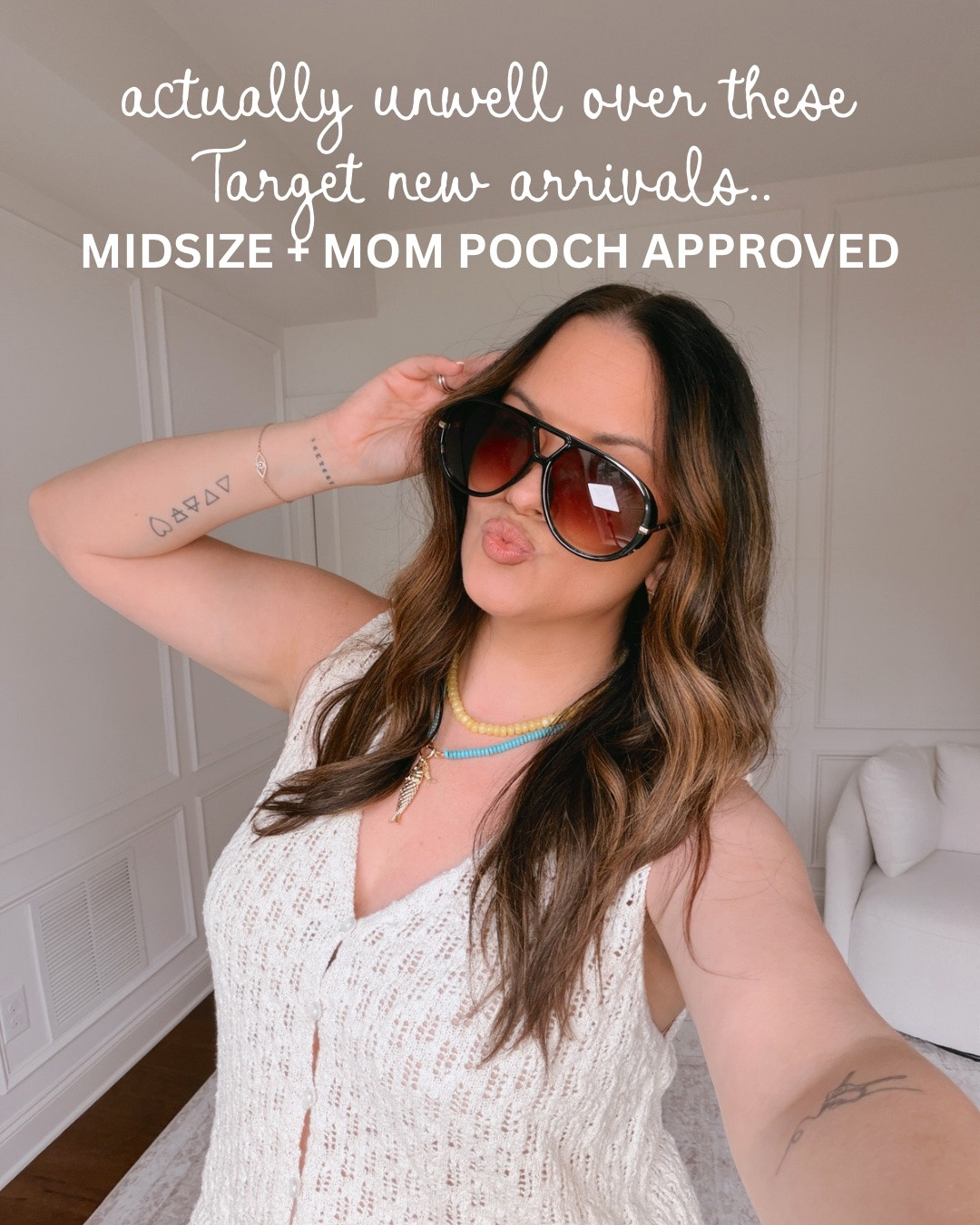 These @Target new finds are simply too good…
sizing: XL in all pants, knit tops, and button gauzy top
large in all dresses and other tops
size 14 in the denim shorts

#LTKootd #LTKmomlife #LTKMidsize
