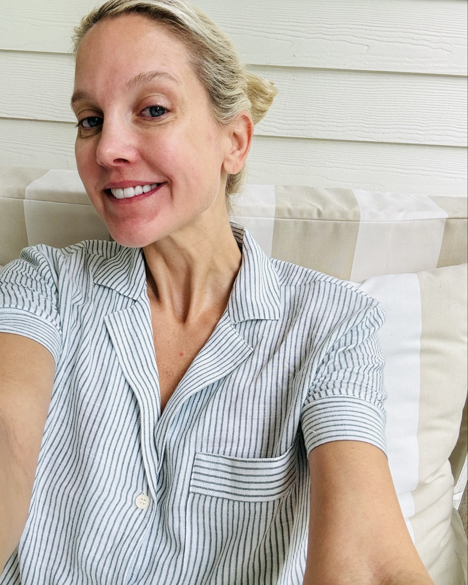 Just me and my new favorite set of Spring/Summer pajamas. Will add a real photo later.  But these are so comfortable and the best for the change in seasons🤍

#LTKSeasonal #LTKHome