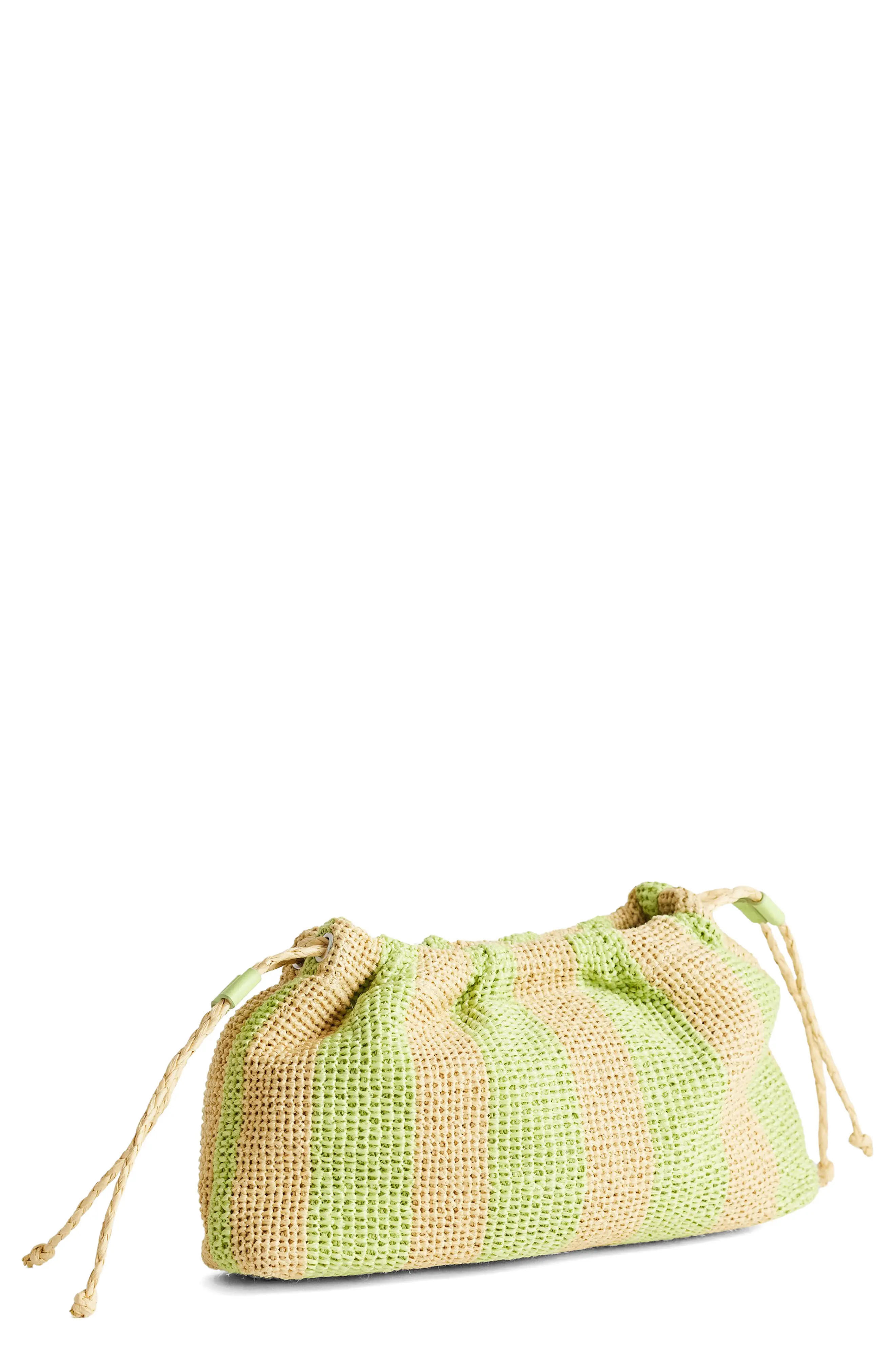 Topshop Jay Stripe Straw Clutch (Women) | Nordstrom | Nordstrom